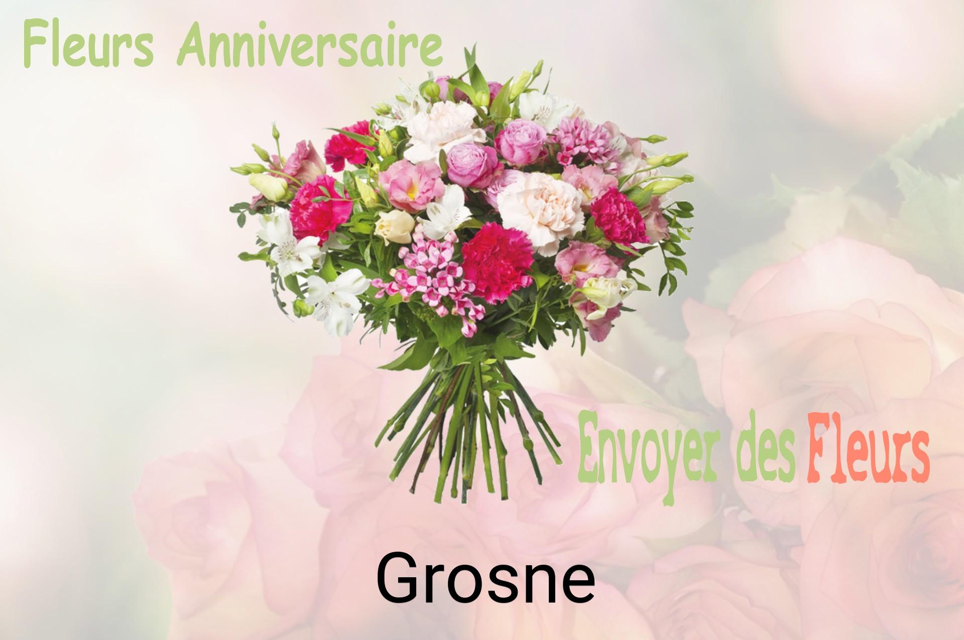 Bouquet de fleurs d’anniversaire livré à Grosne